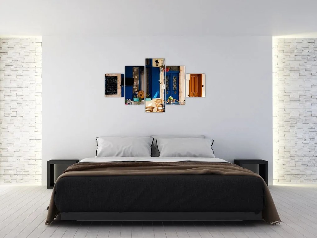 Obraz - Greckie posiedzenie (125x70 cm)