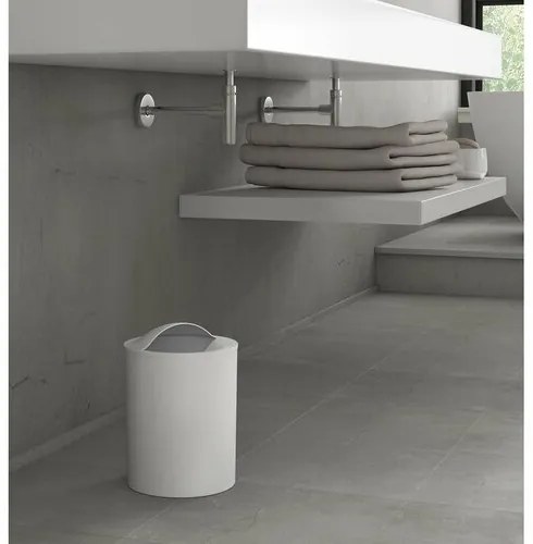 GEDY 120902 Eye kosz na śmieci 6 l, plastik ABS, biały