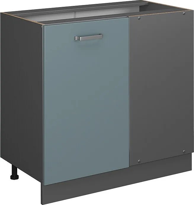 Szafka narożna niebiesko-szary 86x46x81.6 r-line