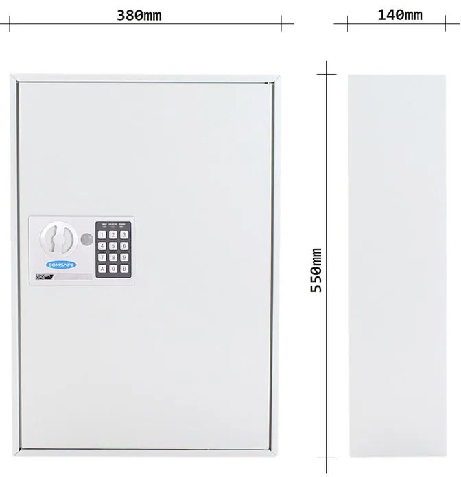 Skrzynka na klucze z zamkiem elektronicznym S-150 EL, na 150 kluczy