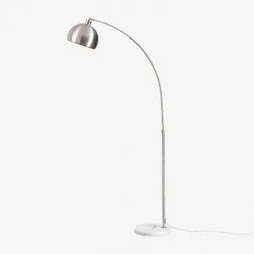 Lampa Podłogowa Diala Silver & Blk Frame - Sklum