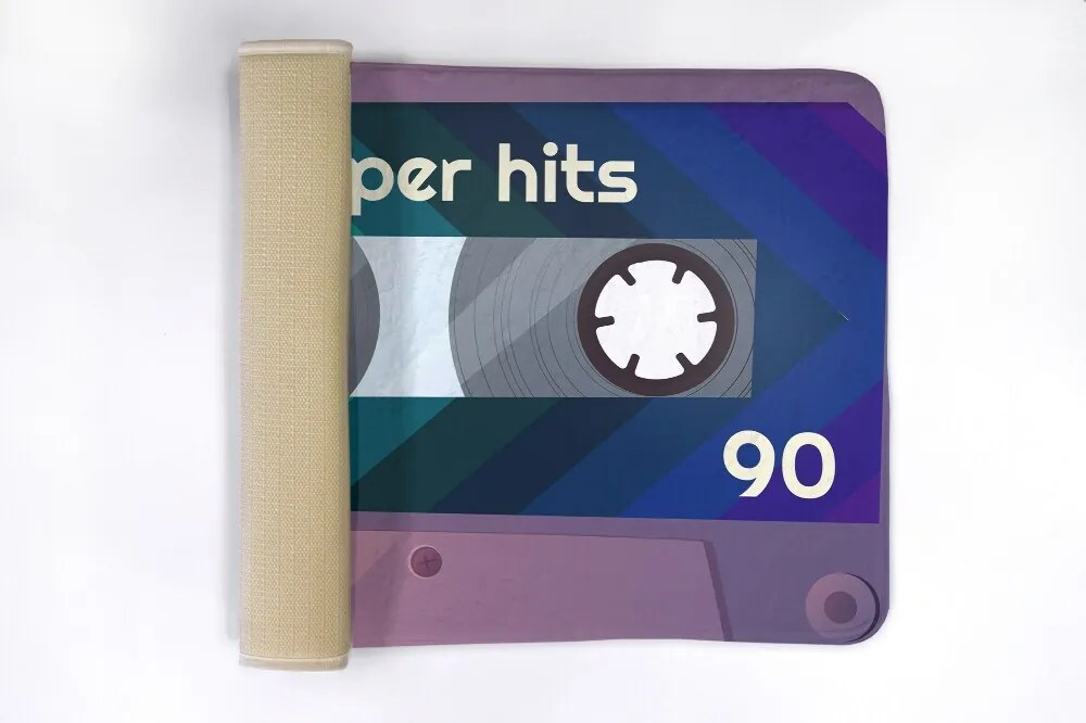 Dywanik łazienkowy antypoślizgowy Dywanik łazienkowy antypoślizgowy Kaseta Retro Tęcza