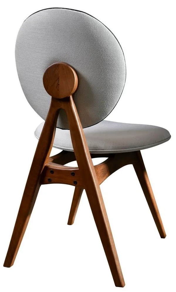 Zestaw krzeseł do jadalni Touch Cream and Walnut, 2 szt.