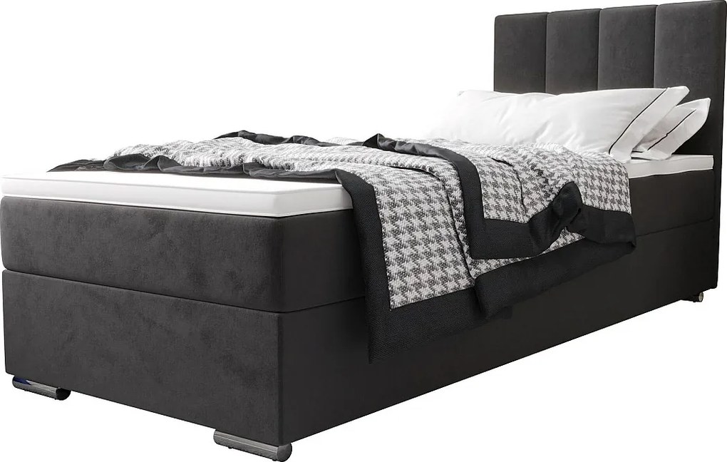 BEDANTE kontynentalne ZILANO2 90x200 Itaka 14 Szary Strona otwierania lewe