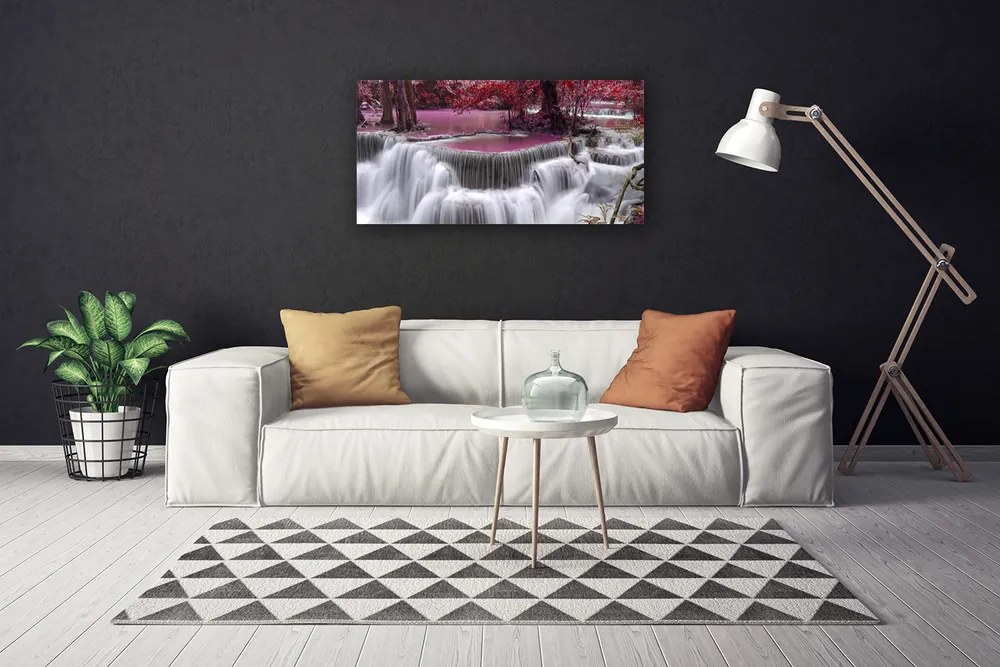 Obraz na płótnie Wodospad w Ukrytym Lesie