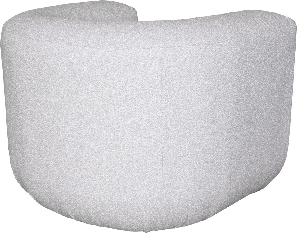 Designerski fotel z tkaniny szenilowej Nua N88-100