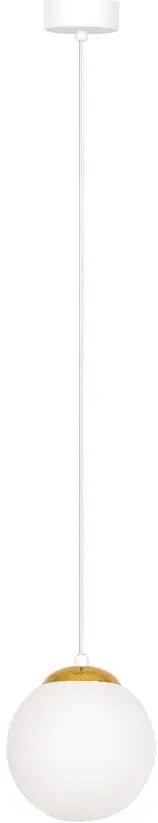 Lampa wisząca z okrągłym szklanym kloszem - A491 Z1-A98