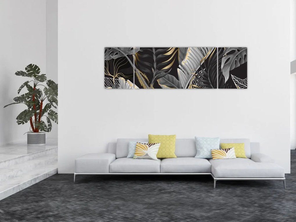 Obraz - Złota dżungla (170x50 cm)