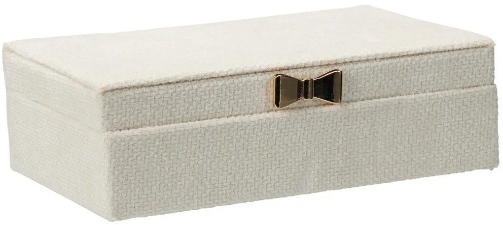 Szkatułka na biżuterię z kokardą, 25 x 7,5 x 15,5 cm