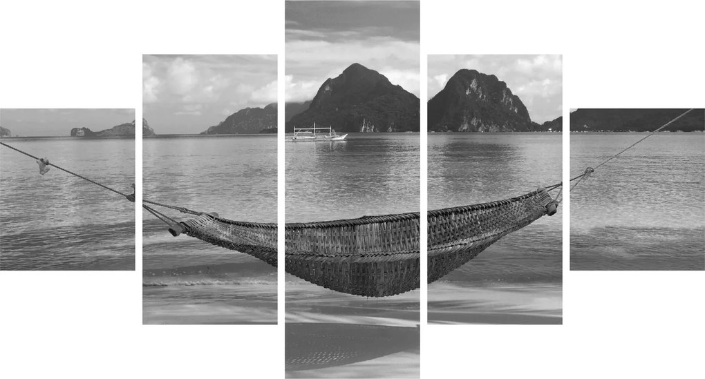 Obraz - Hamak na plaży (125x70 cm)