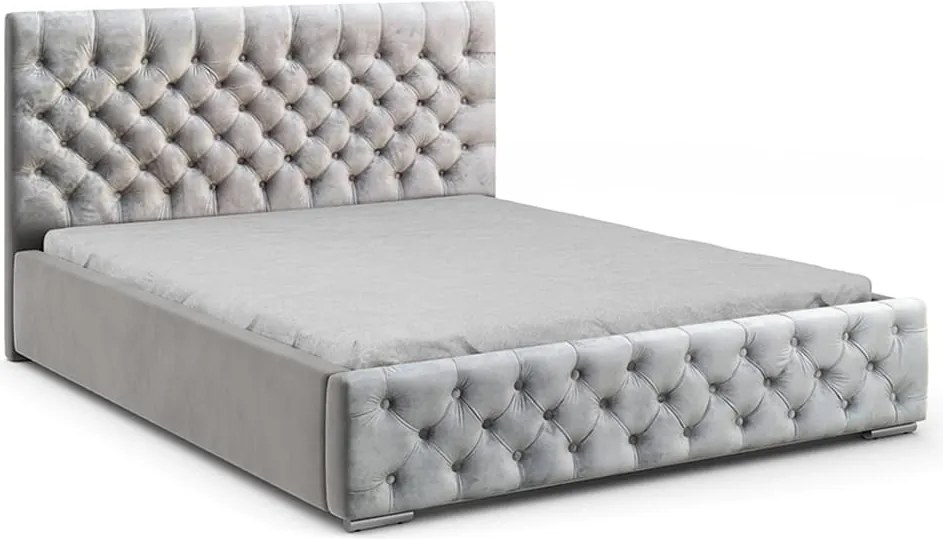 Łóżka tapicerowane CHESTER z pojemnikiem na pościel