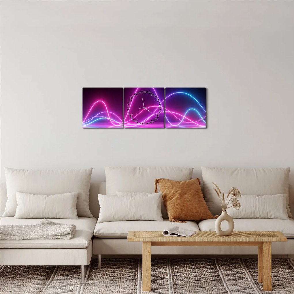 Obraz - Impuls (z zegarem) (90x30 cm)