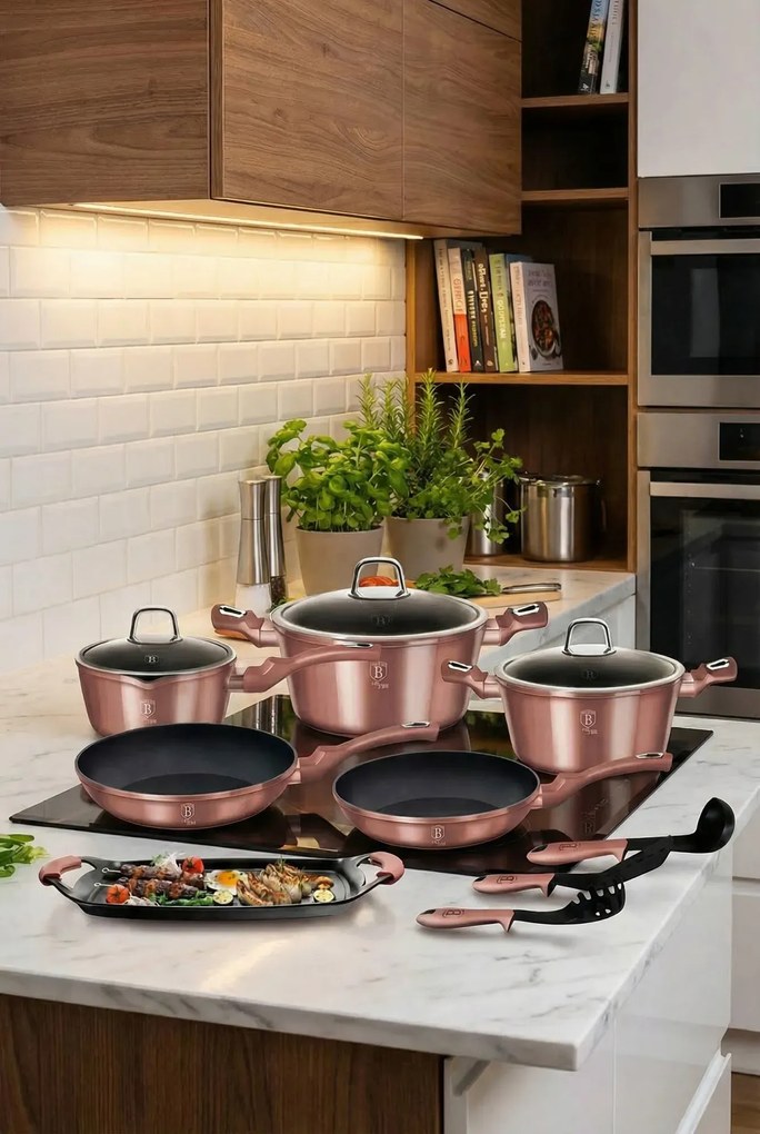 12 elementowy zestaw garnków z akcesoriami W5-K82