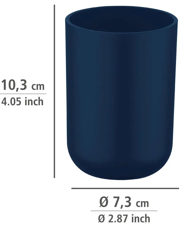 Pojemnik na szczoteczki do zębów, dozownik na mydło, kosz łazienkowy BRASIL DARK BLUE - zestaw, WENKO