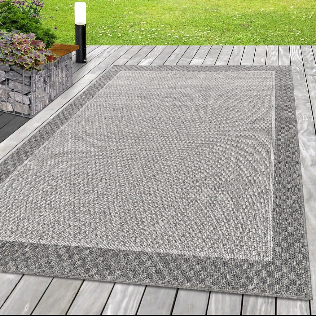 Dywan zewnętrzny Aruba szary 240 cm x 340 cm