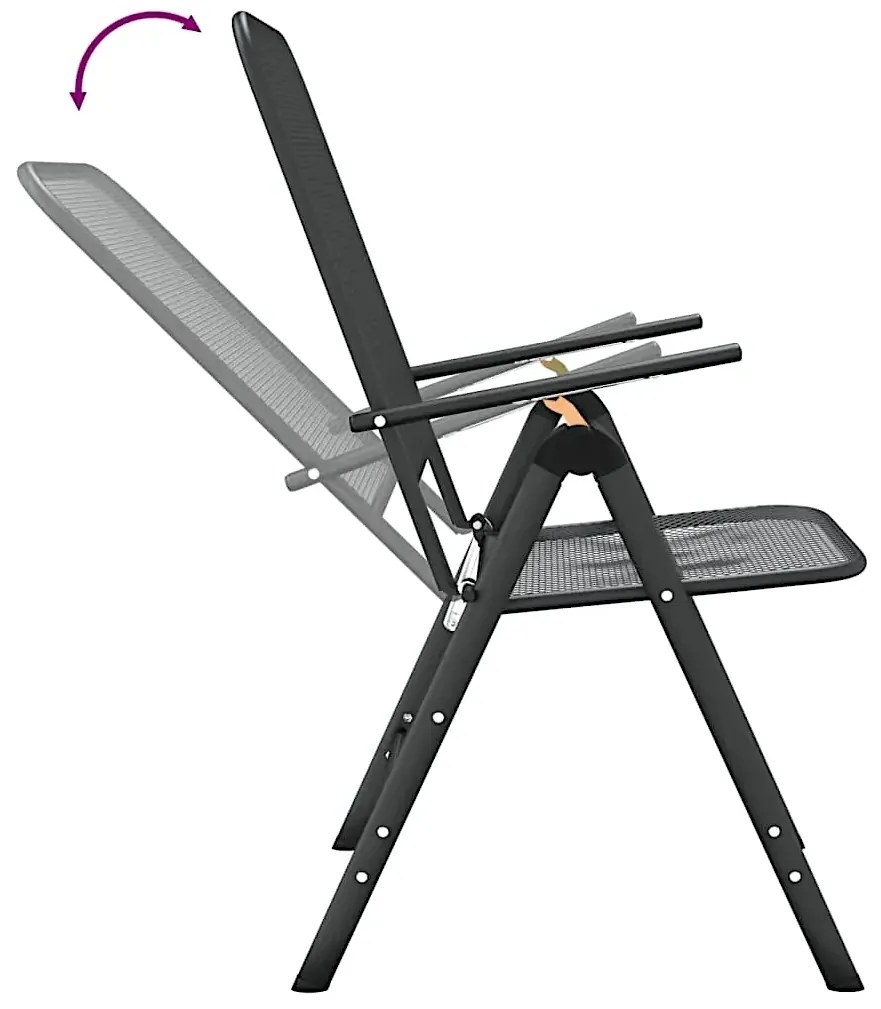 Metalowy zestaw dwóch krzeseł do ogrodu W1-W95