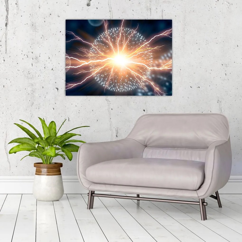 Obraz na szkle - Atom (70x50 cm)
