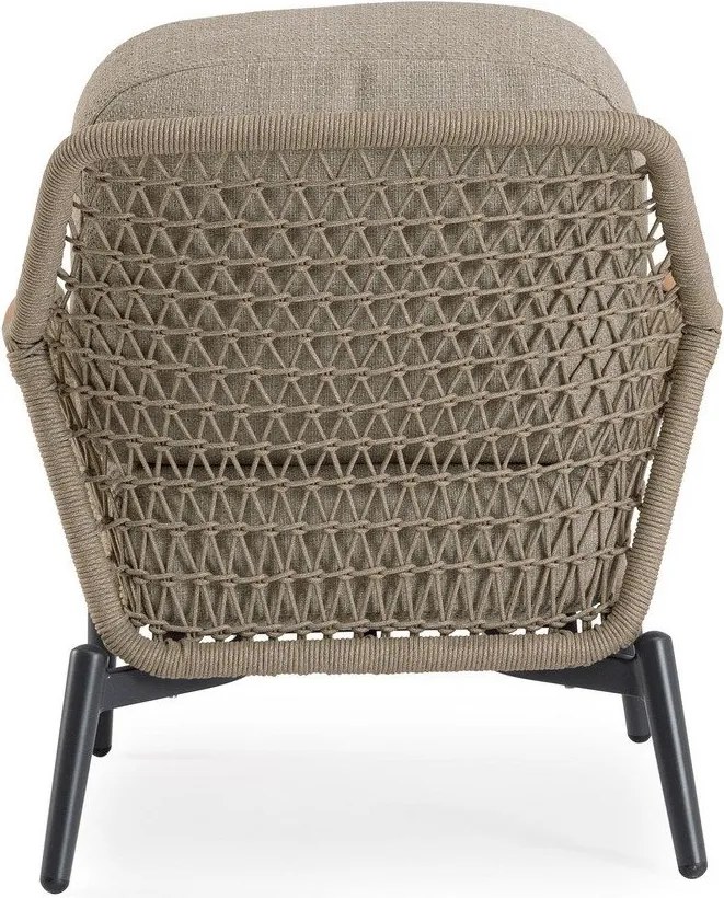 Jasnobrązowy metalowy fotel ogrodowy Eulero – Bizzotto