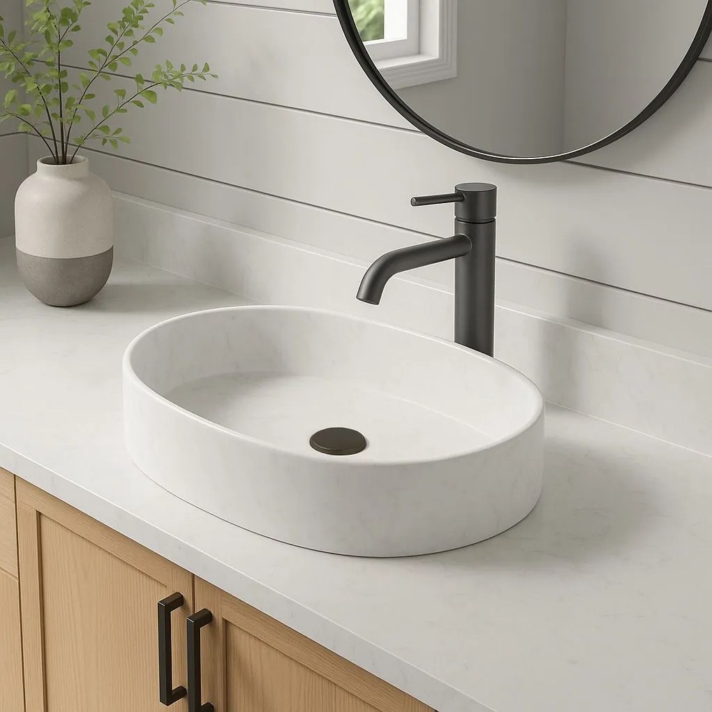 Bateria Umywalkowa Rea Lungo Tytan Wysoka