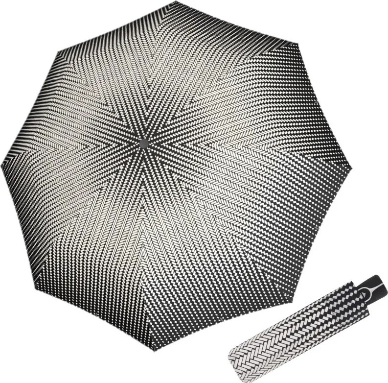 Doppler Fiber Magic Black&White Traced damski parasol automatyczny