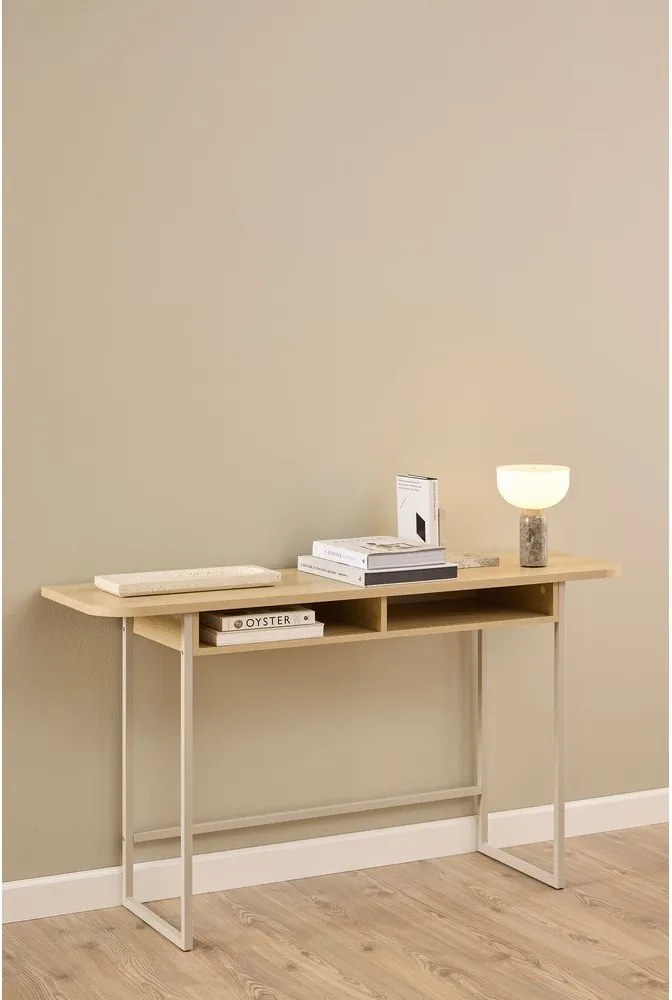 Konsola w dekorze dębu w naturalnym kolorze 40x140 cm Darlington – Actona