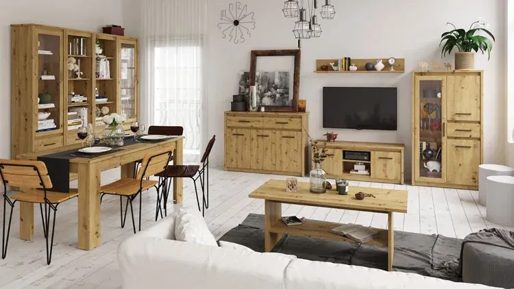 Prostokątny Rozkładany Stół Dąb Artisan A0-N13
