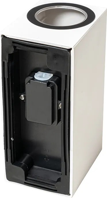 Nowoczesna lampa ścienna zewnętrzna biała plastikowa 2-światłowa - Baleno