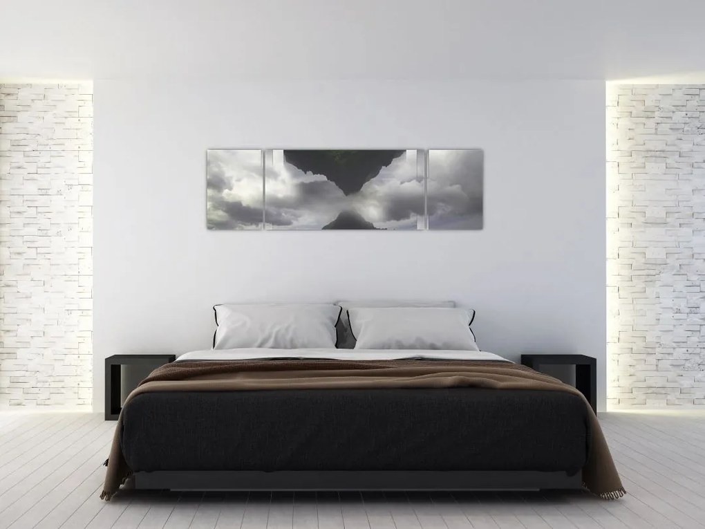 Obraz - Góry na Islandii, geometryczny kolaż (170x50 cm)