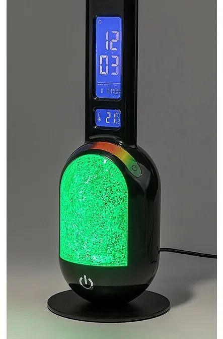 Rabalux 74230 lampa stołowa LED z brokatem Figen, czarny, 5 W, 290 lm, 5000 K, ściemnialna