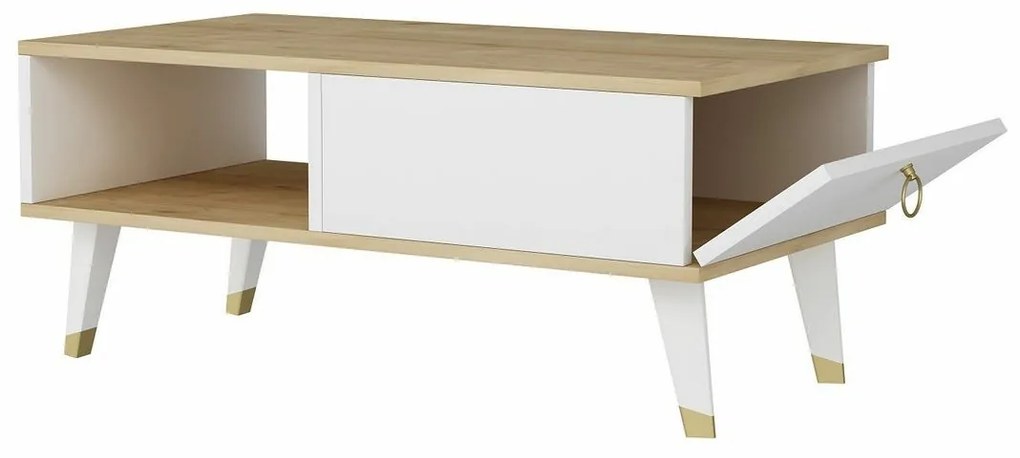 Stolik konferencyjny Delux Sapphire Oak and White