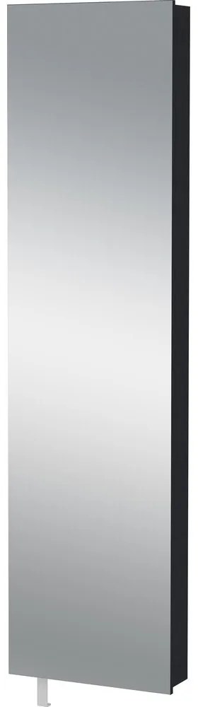 Antracytowa szafka pod przedpokoju 50x195x18 cm Rotary – Germania
