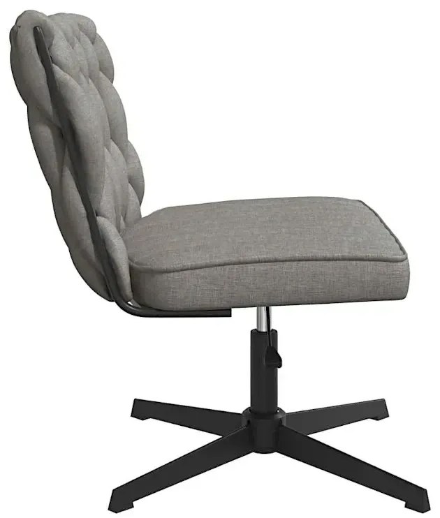 Fotel do biurka glamour jasnoszary S3-E39