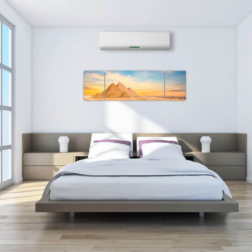 Obraz egipskich piramid (170x50 cm)