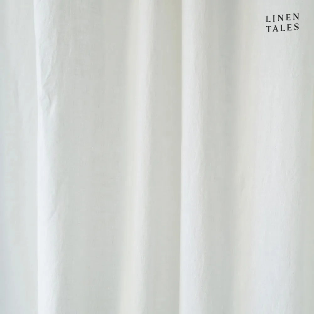 Biała zasłona 140x170 cm Night Time – Linen Tales