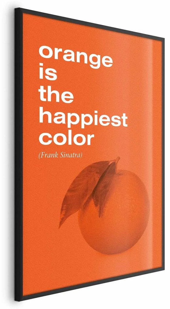 Plakat The Happiest Colour 21x30 cm z ramą czarną bez marginesu ARTGEIST B