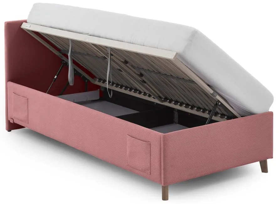 Różowe łóżko dziecięce ze schowkiem 120x200 cm Cool – Meise Möbel