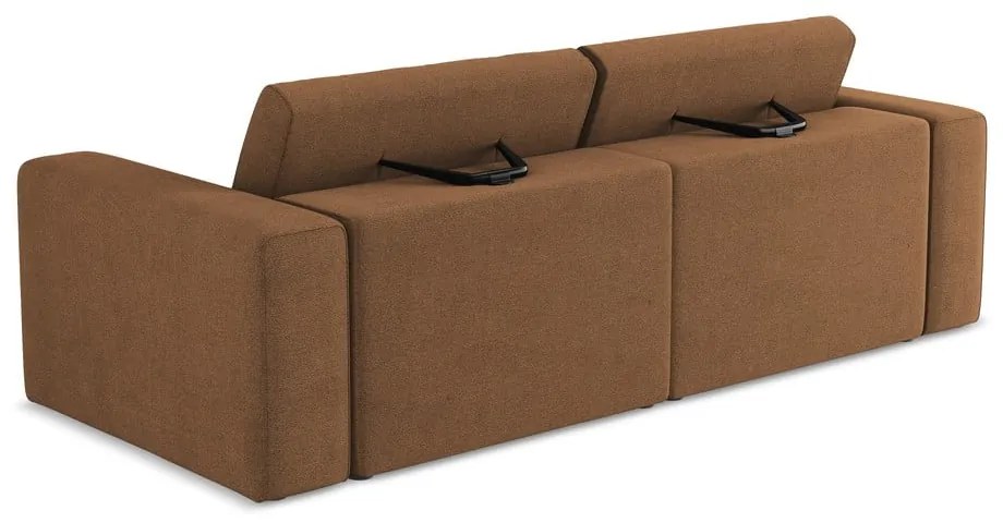 Brązowa sofa modułowa 224 cm Kalea – Makamii