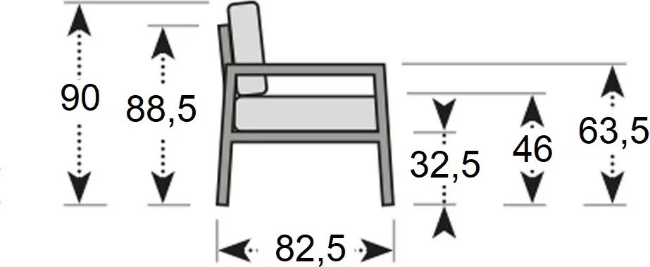 Doppler EXPERT LOUNGE ogrodowy zestaw wypoczynkowy 3+1