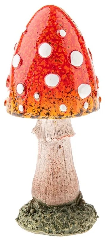 Dekoracja jesienna grzyb Muchomor, 12 cm, poliresin