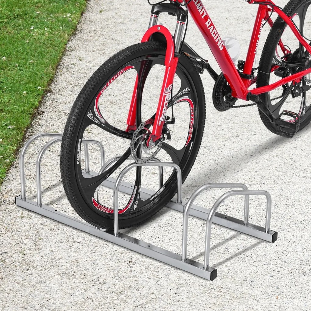 Stojak na 3 rowery BIKE, 84x32x27cm, srebrna Jurhan