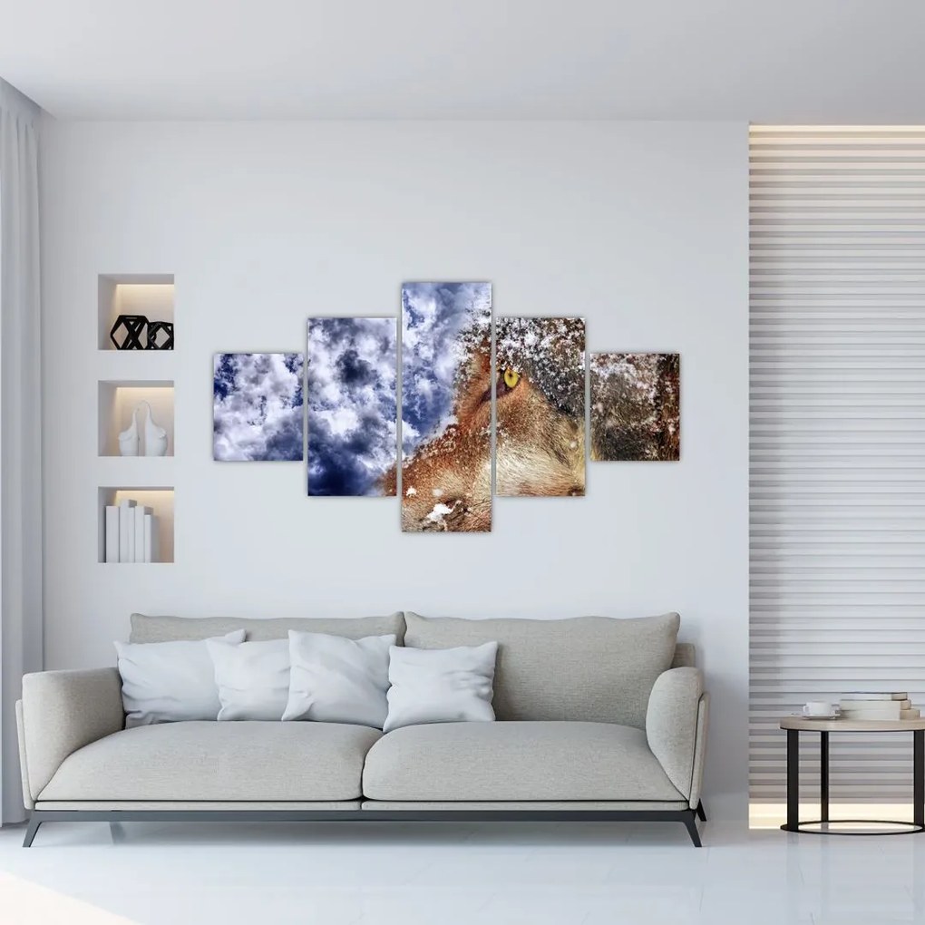 Obraz wilka (125x70 cm)