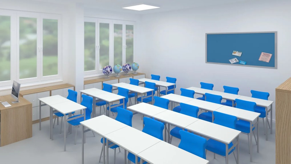 Stolik dla ucznia z regulacją wysokości Sobre prostokątny 70x50 cm