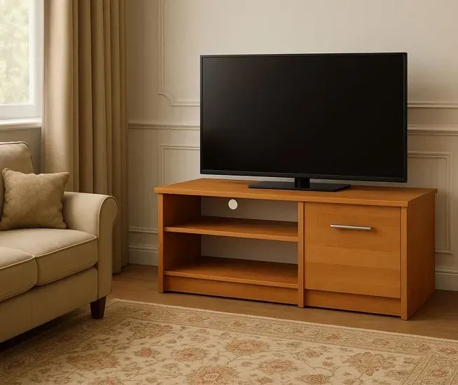 Klasyczna szafka pod telewizor olcha - Trifio