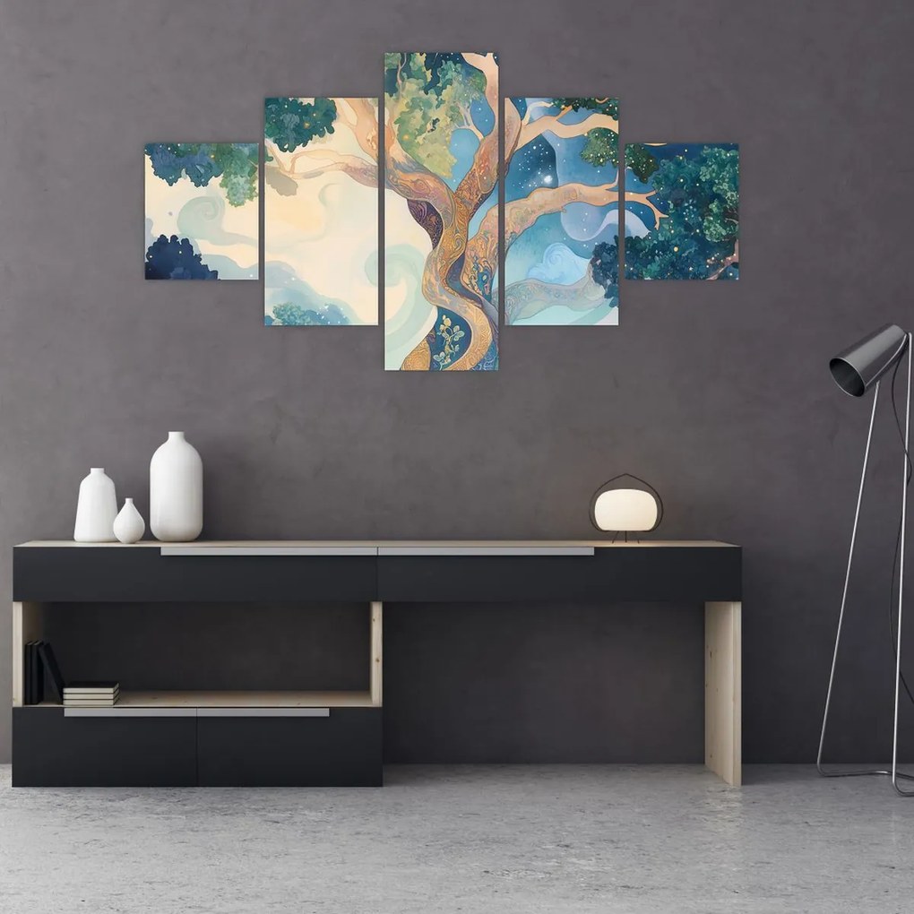Obraz – Kosmiczne drzewo (125x70 cm)