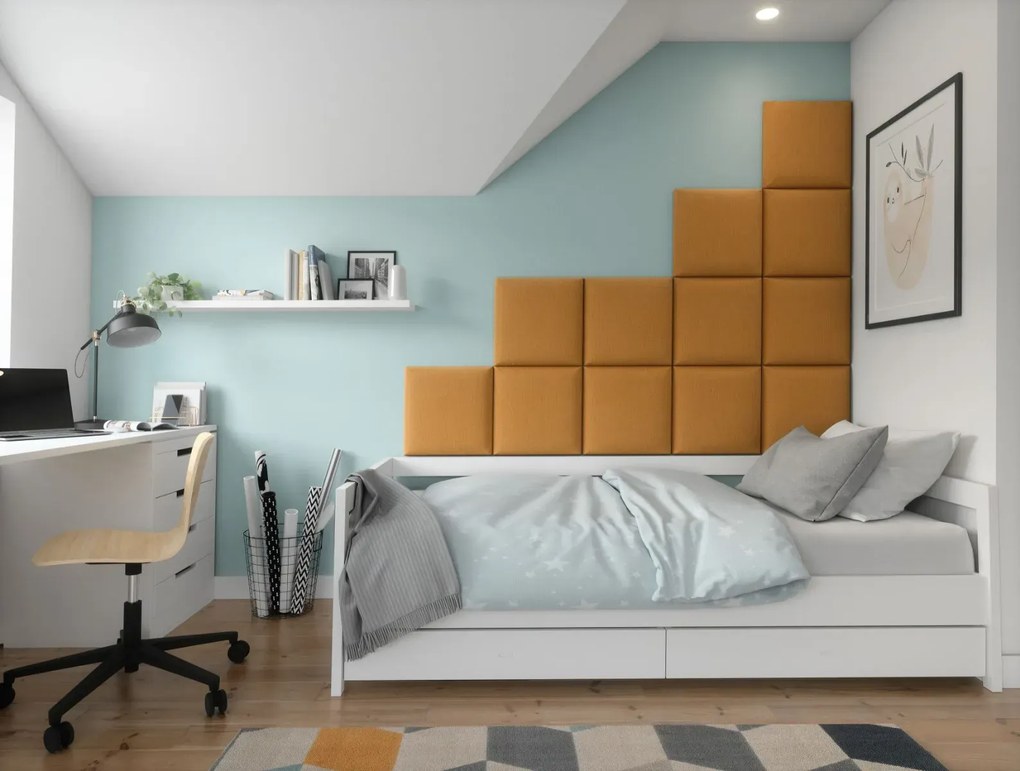 Panel tapicerowany QUADRATTA 40x40 żółty ELTAP