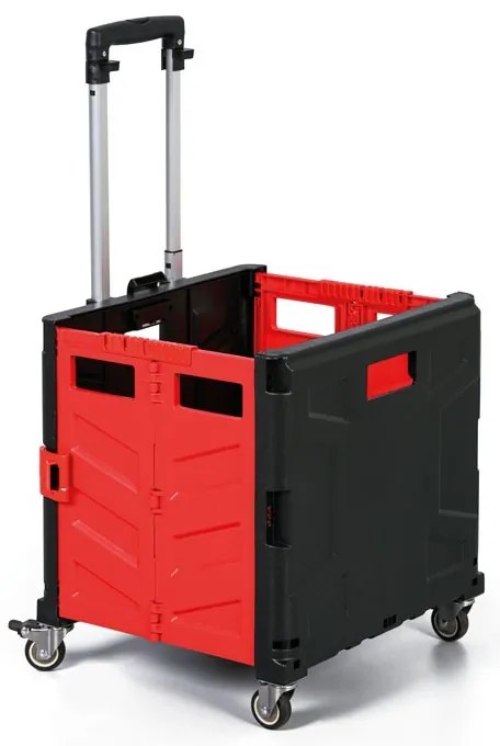 Składany wózek na zakupy 30L, nośność 30 kg, 4 koła obrotowe