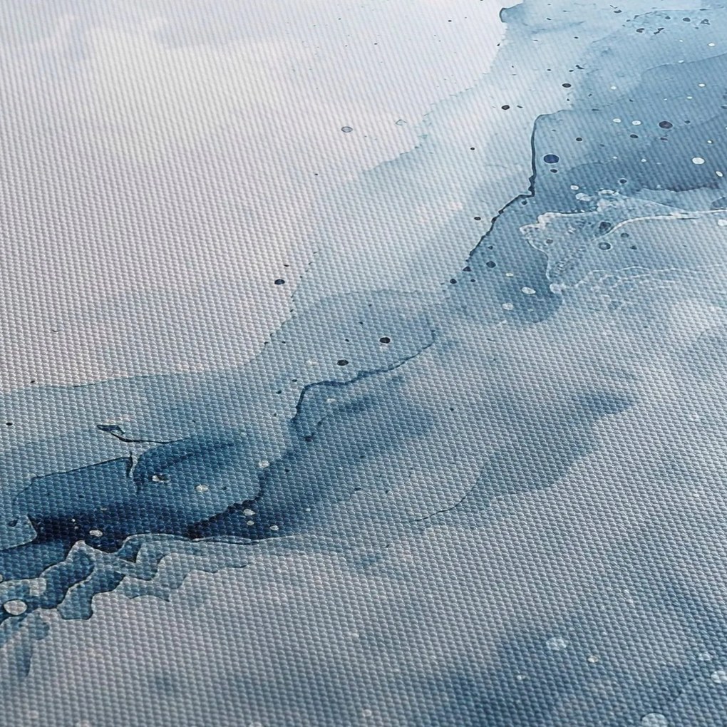Obraz - Chmury i fale, akwarela (70x50 cm)