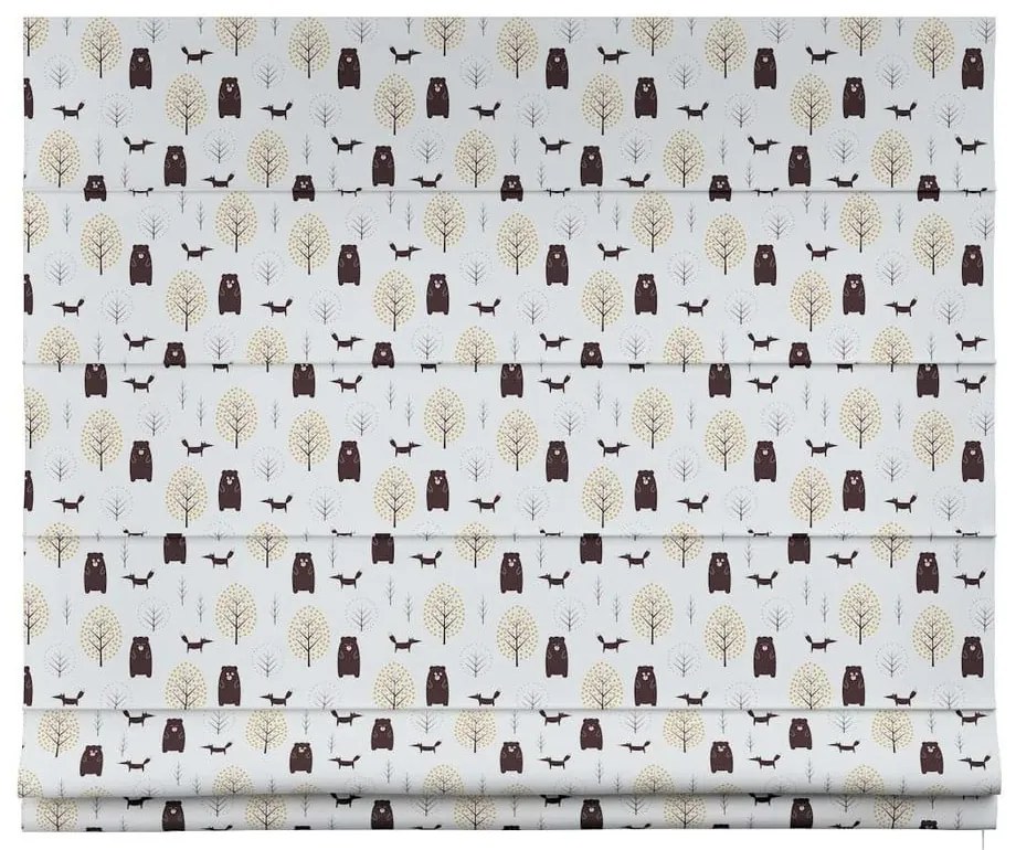 Biało-brązowa roleta dziecięca 170x130 cm Magic – Yellow Tipi