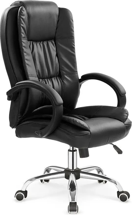 Czarny ergonomiczny biurowy fotel obrotowy A5-R11