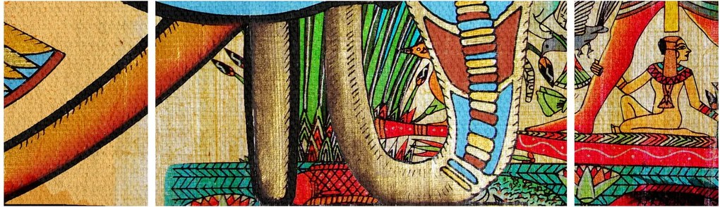 Obraz motywami egipskimi (170x50 cm)